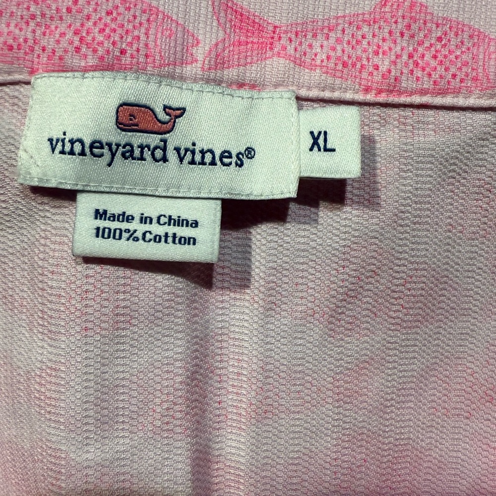 Vineyard Vines dress women’s Pink Fish tunic dress size XL - NWOT - Picture 4 of 10